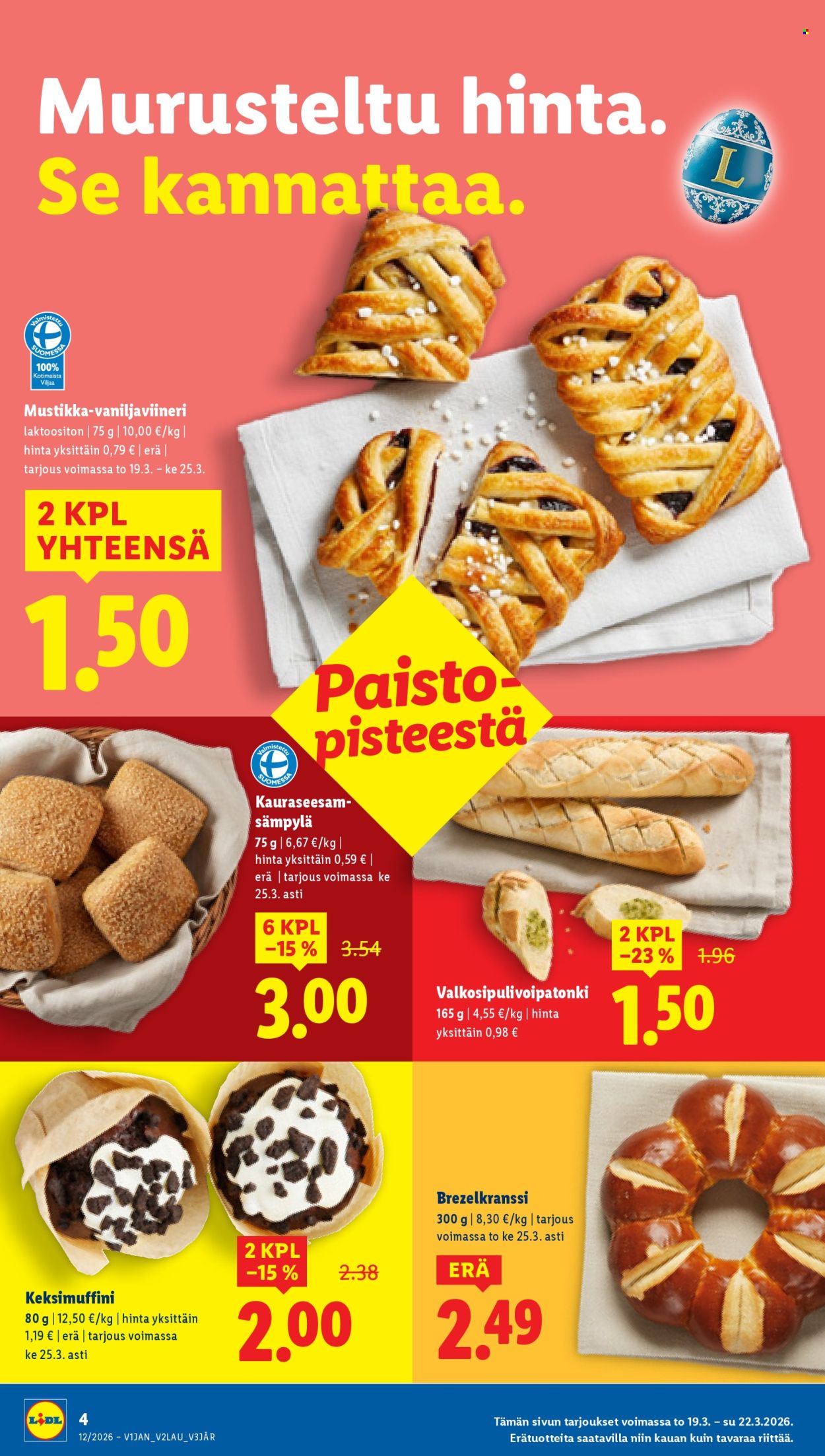 Lidl tarjoukset - 19.03.2026 - 25.03.2026. Sivu 4