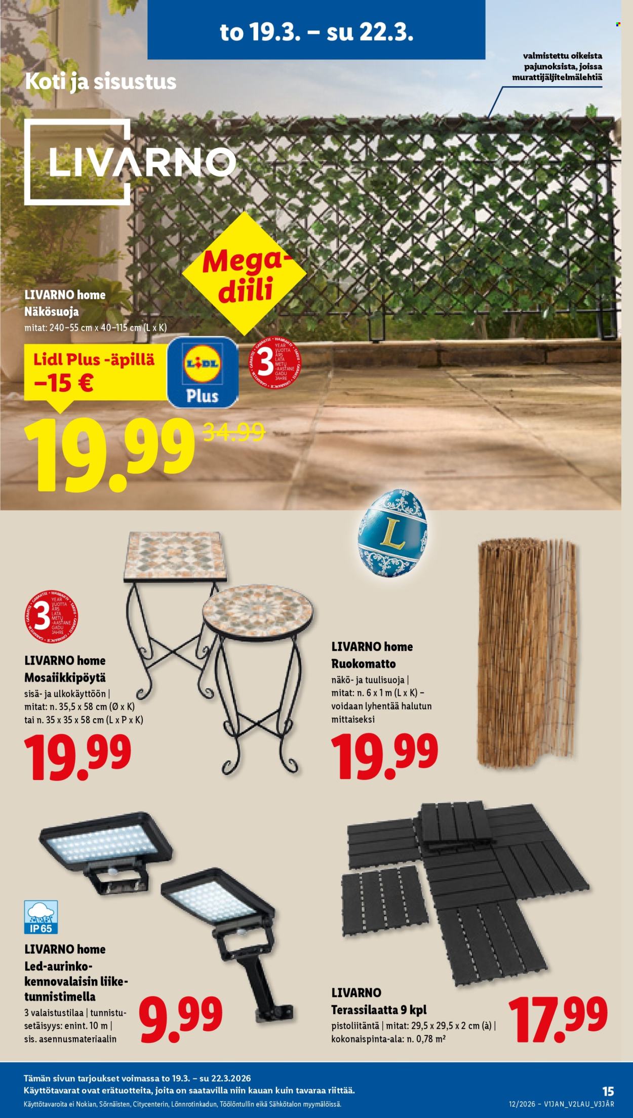 Lidl tarjoukset - 19.03.2026 - 25.03.2026. Sivu 19