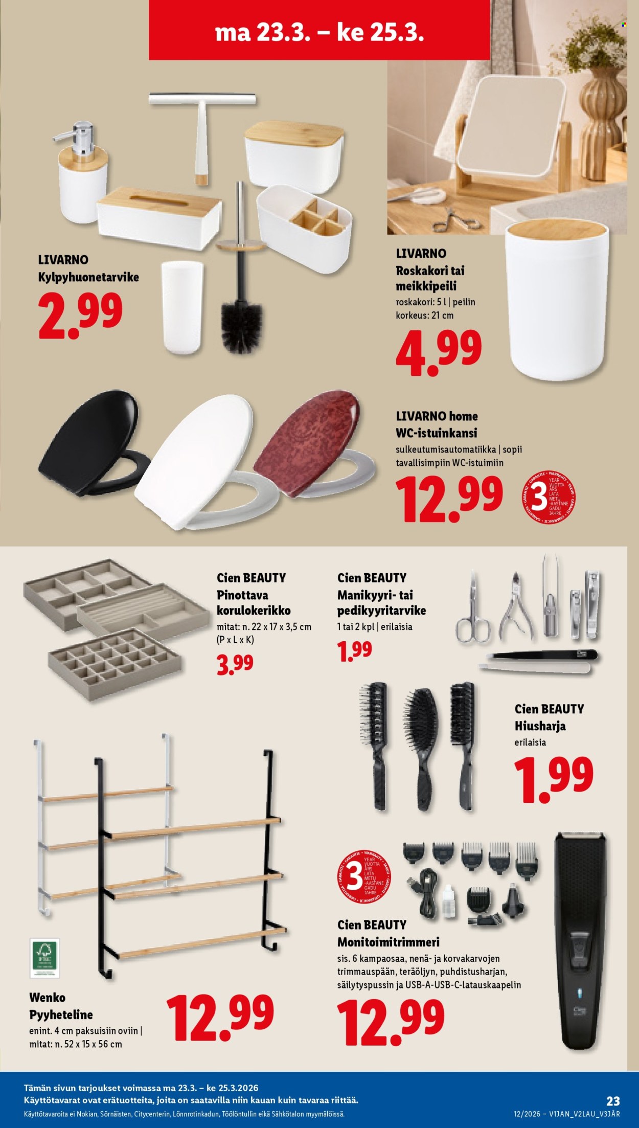 Lidl tarjoukset - 19.03.2026 - 25.03.2026. Sivu 29