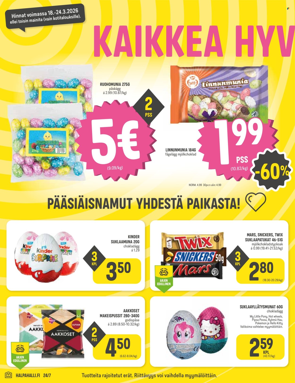 HalpaHalli tarjoukset - 18.03.2026 - 24.03.2026. Sivu 6