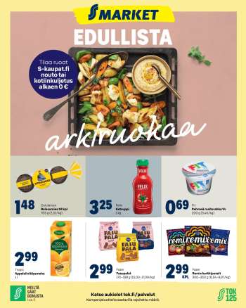 S-market tarjoukset  - 18.03.2026 - 22.03.2026.