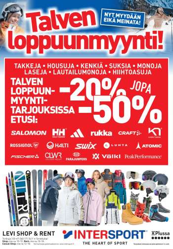 Intersport tarjoukset  - 21.03.2026 - 01.04.2026.