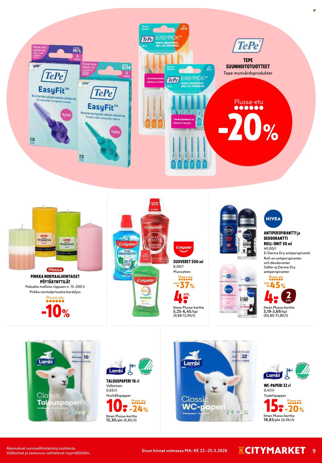 K-citymarket tarjoukset - 23.03.2026 - 25.03.2026. Sivu 9