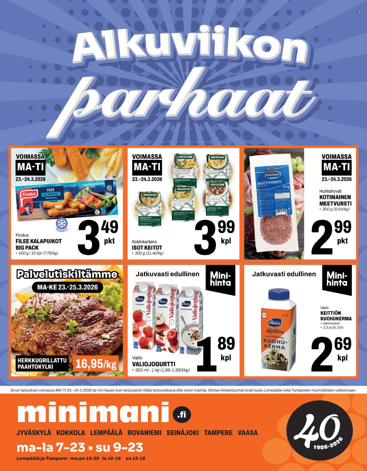 Minimani tarjoukset - 23.03.2026 - 24.03.2026. Sivu 1