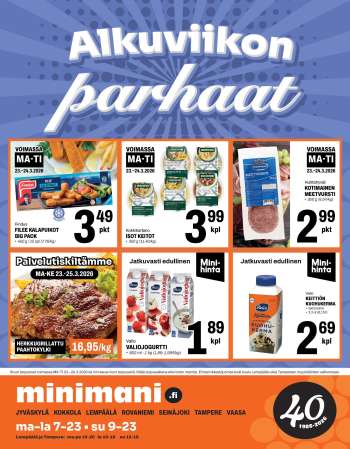 Minimani tarjoukset  - 23.03.2026 - 24.03.2026.