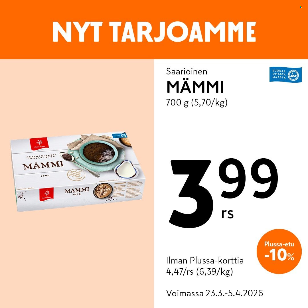 K-market tarjoukset - 23.03.2026 - 05.04.2026. Sivu 1