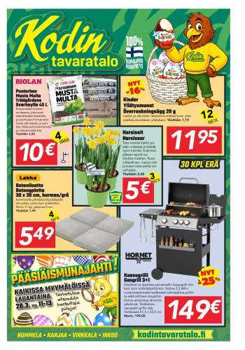 Kodintavaratalo tarjoukset  - 23.03.2026 - 06.04.2026.