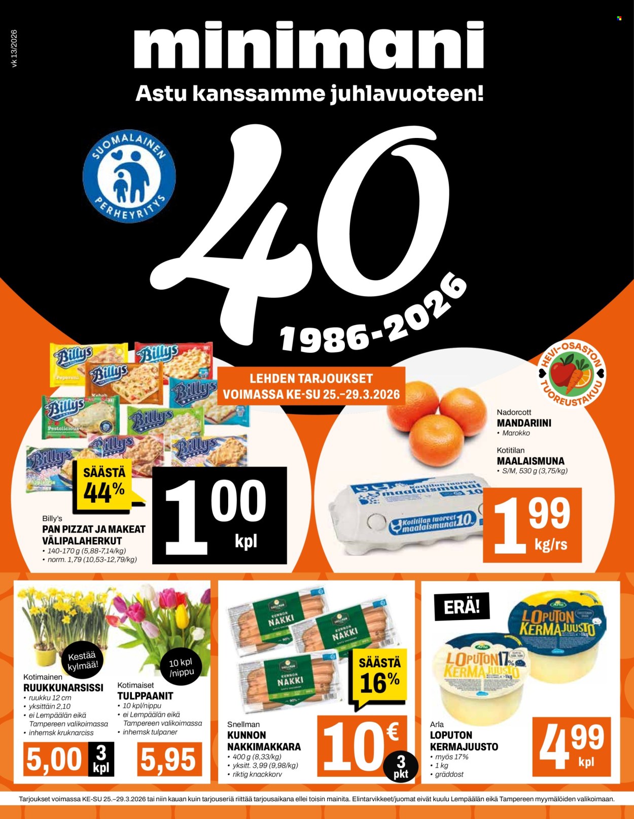 Minimani tarjoukset - 25.03.2026 - 29.03.2026. Sivu 1