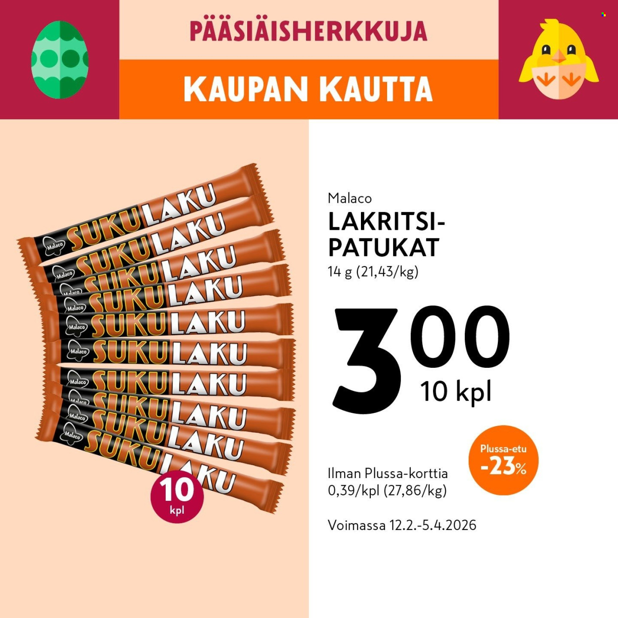 K-market tarjoukset - 12.02.2026 - 05.04.2026. Sivu 5