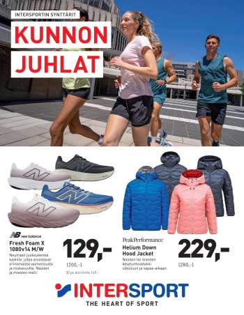 Intersport tarjoukset  - 25.03.2026 - 06.04.2026.