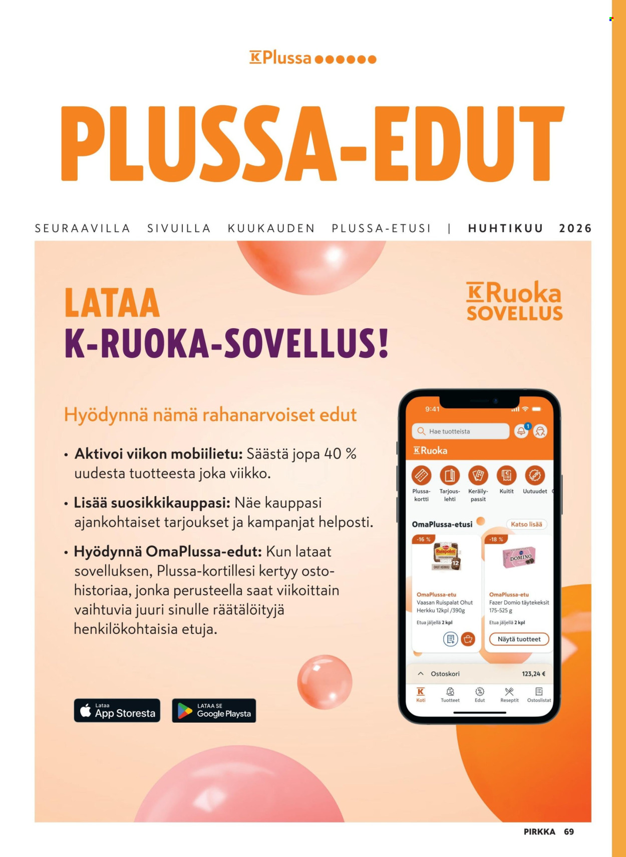 K-market tarjoukset - 25.03.2026 - 05.05.2026. Sivu 69
