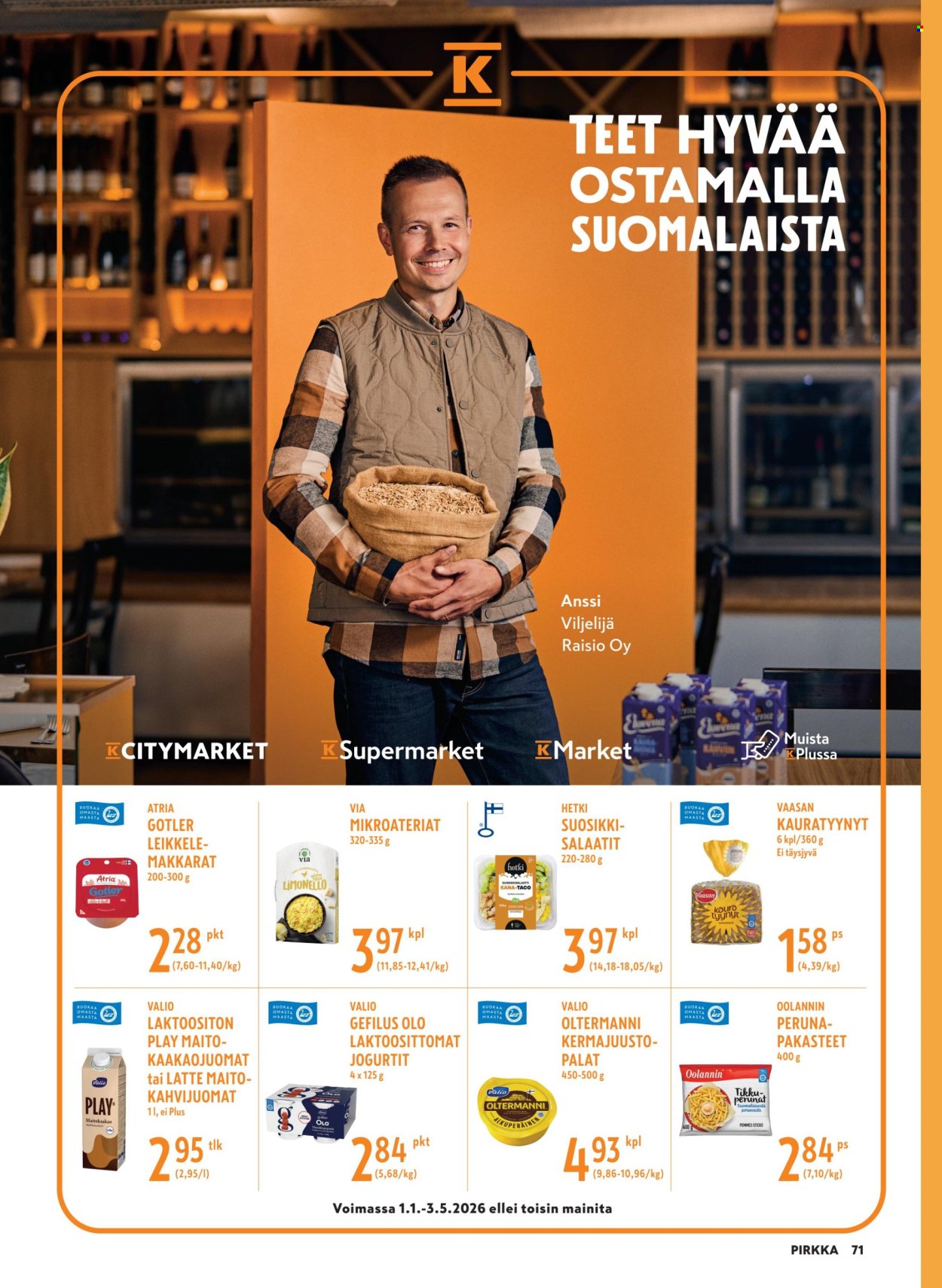 K-market tarjoukset - 25.03.2026 - 05.05.2026. Sivu 71
