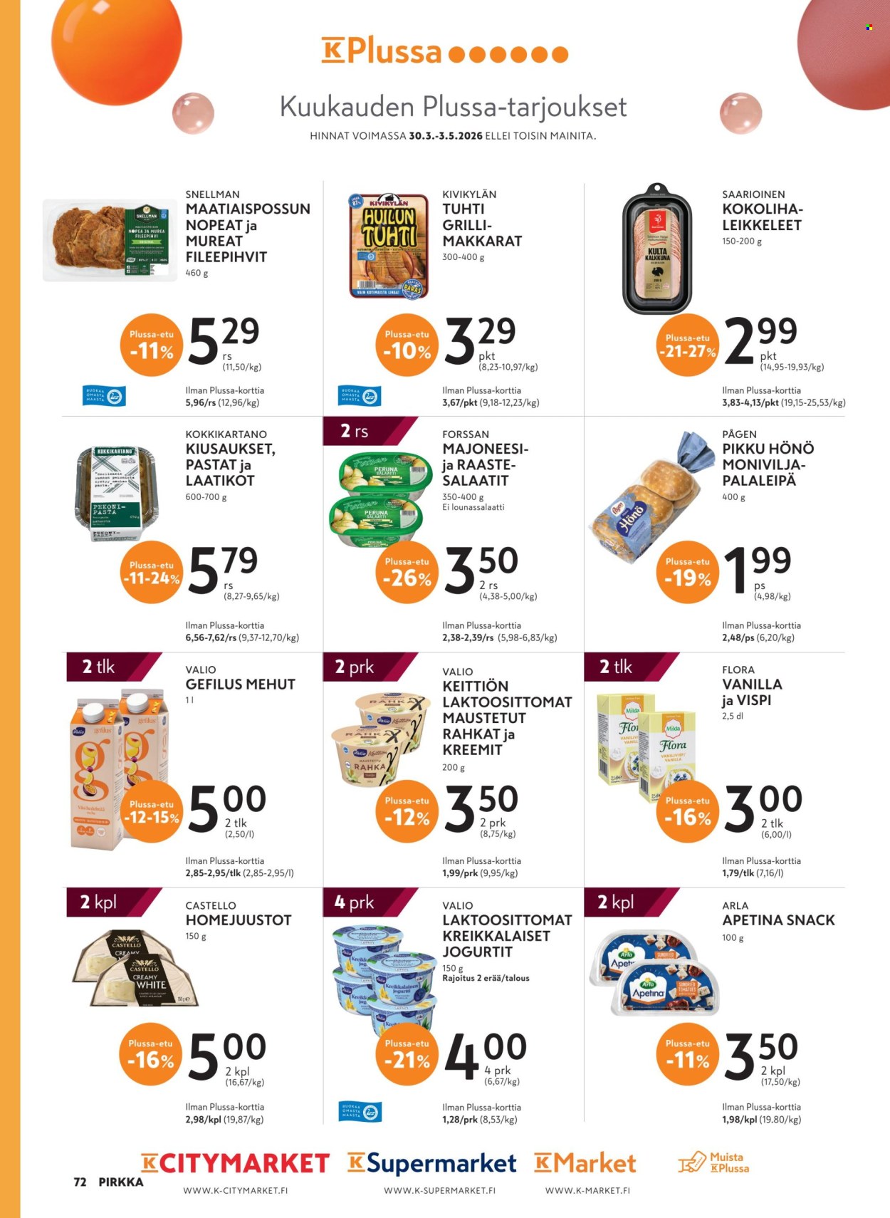 K-market tarjoukset - 25.03.2026 - 05.05.2026. Sivu 72