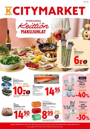 K-citymarket tarjoukset  - 26.03.2026 - 29.03.2026.