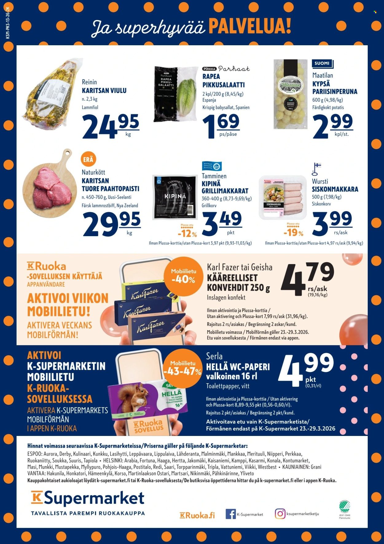 K-Supermarket tarjoukset - 26.03.2026 - 29.03.2026. Sivu 4