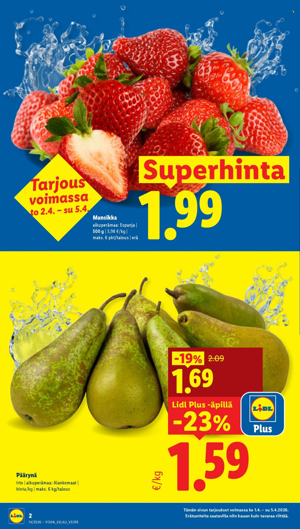 Lidl tarjoukset - 01.04.2026 - 08.04.2026. Sivu 2