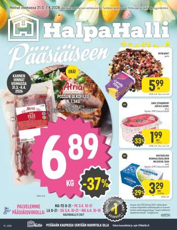 HalpaHalli tarjoukset  - 31.03.2026 - 07.04.2026.