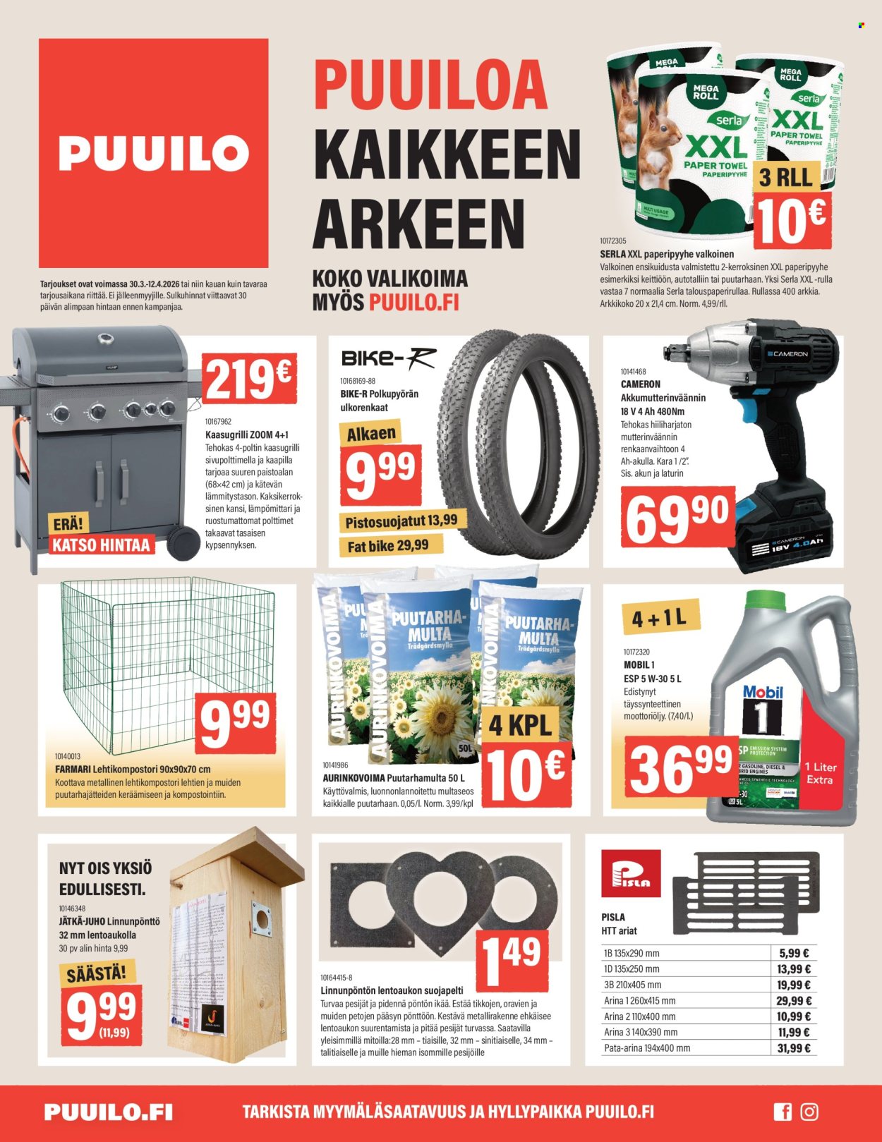 Puuilo tarjoukset - 30.03.2026 - 12.04.2026. Sivu 1