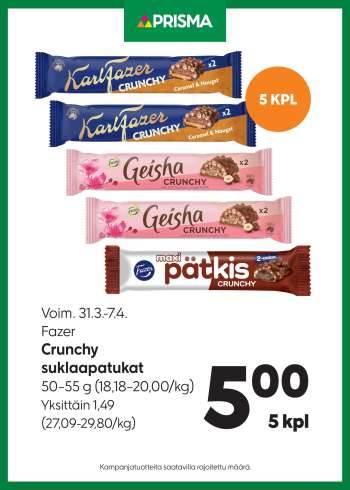 Prisma tarjoukset  - 31.03.2026 - 07.04.2026.