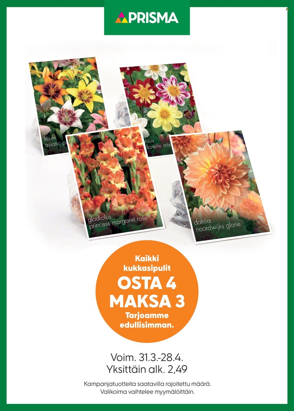 Prisma tarjoukset - 31.03.2026 - 28.04.2026. Sivu 1