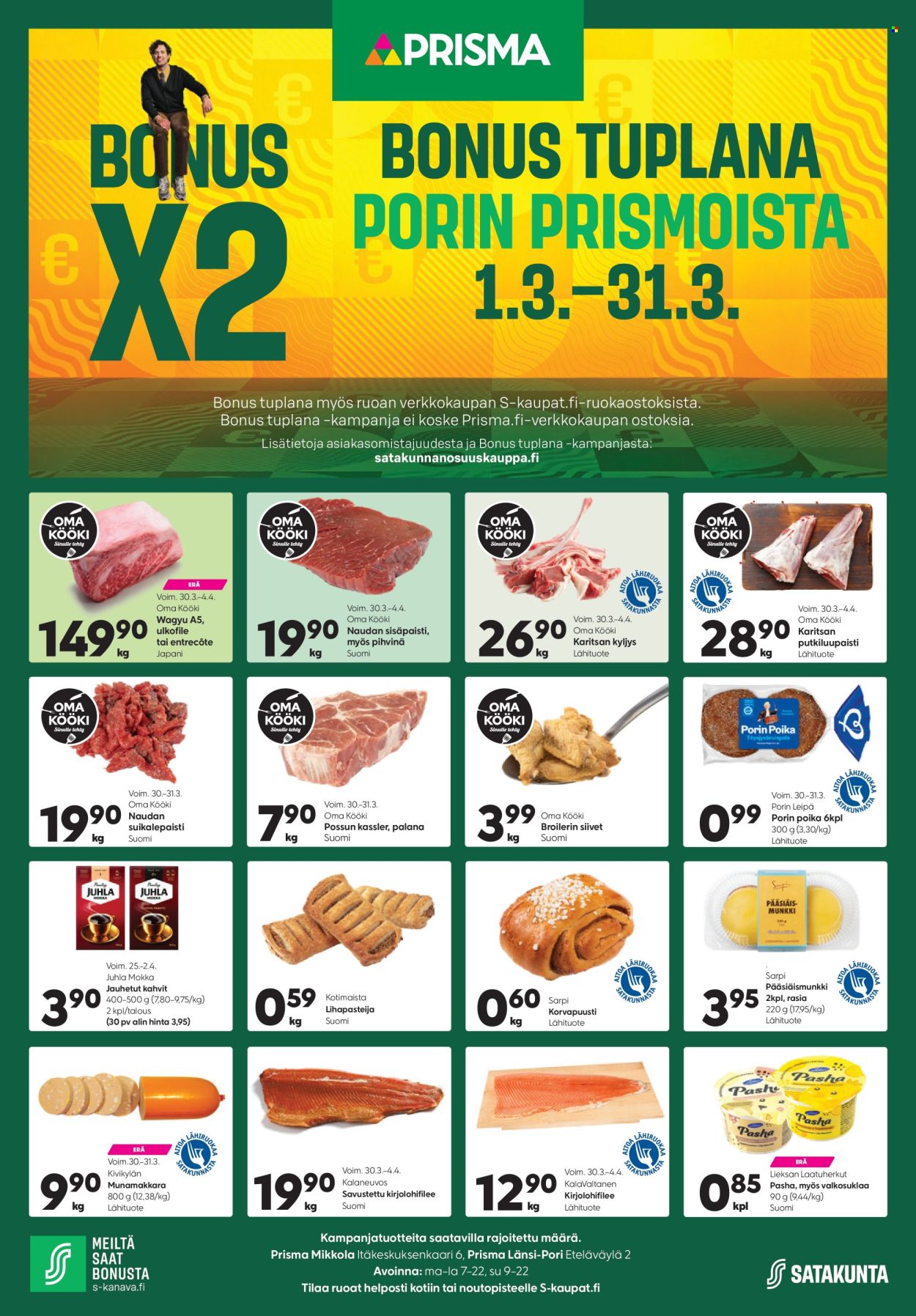 Prisma tarjoukset - 30.03.2026 - 04.04.2026. Sivu 1
