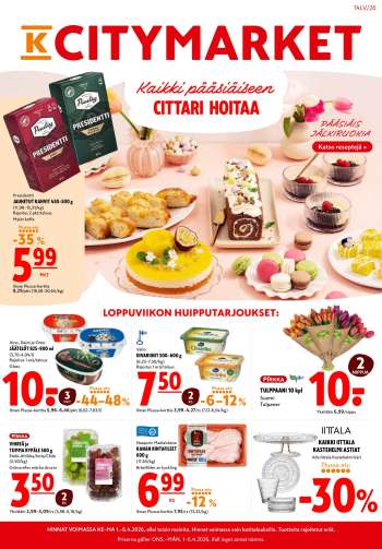 K-citymarket tarjoukset  - 01.04.2026 - 06.04.2026.