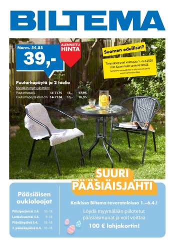 Biltema tarjoukset  - 01.04.2026 - 06.04.2026.