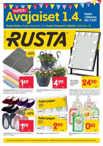 Rusta tarjoukset  - 01.04.2026 - 06.04.2026.