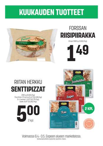 Sale tarjoukset  - 06.04.2026 - 03.05.2026.