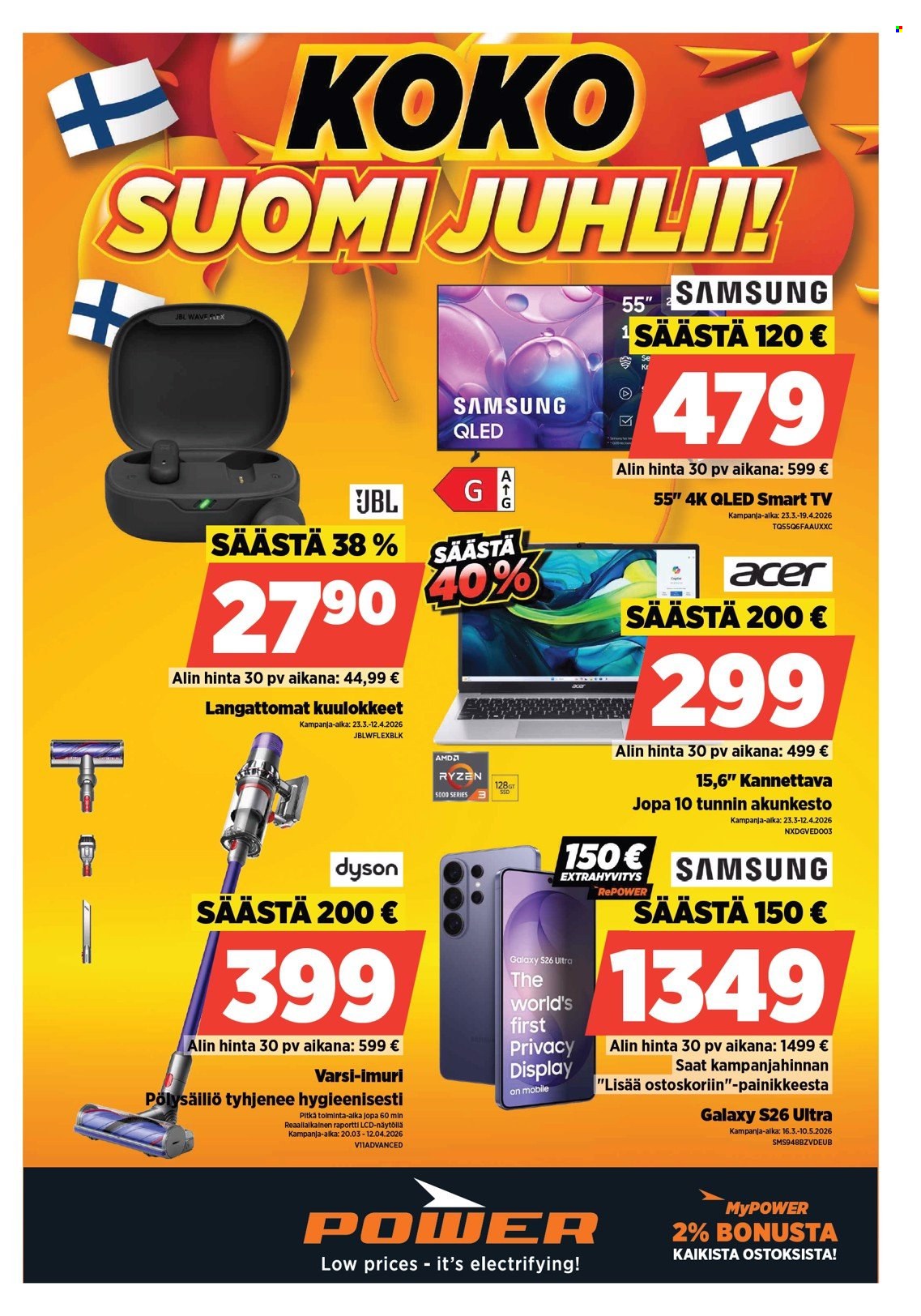 Power tarjoukset. Sivu 1