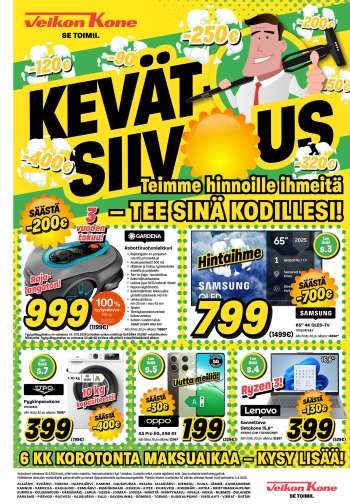 Veikon Kone tarjoukset  - 07.04.2026 - 19.04.2026.