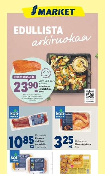 S-market tarjoukset  - 08.04.2026 - 12.04.2026.