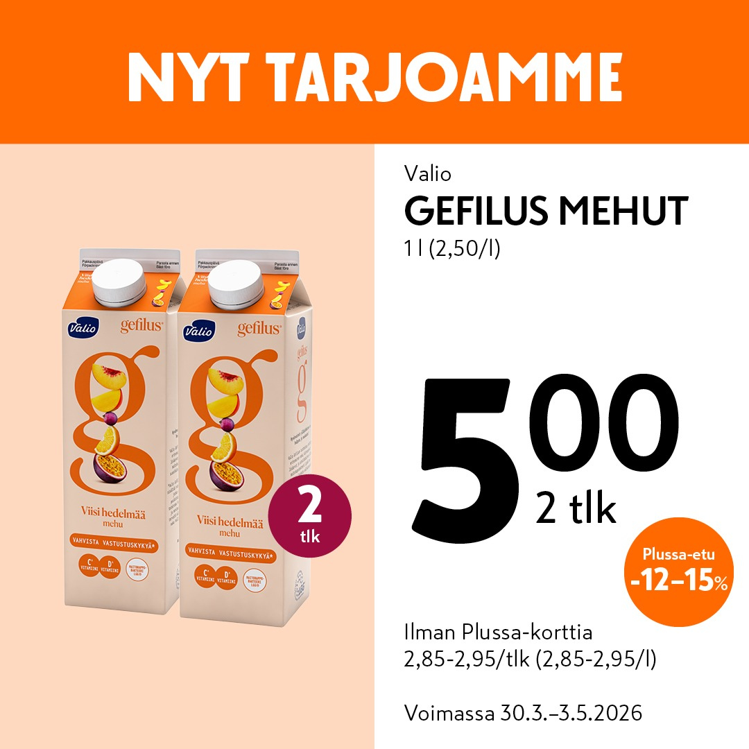 K-market tarjoukset - 30.03.2026 - 03.05.2026. Sivu 1