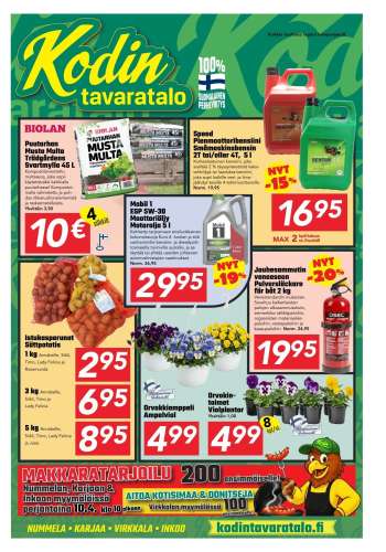 Kodintavaratalo tarjoukset  - 07.04.2026 - 19.04.2026.