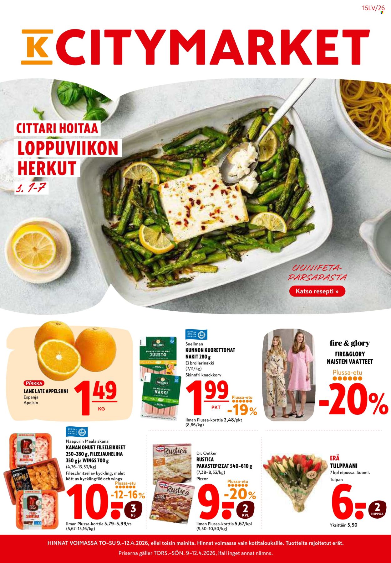 K-citymarket tarjoukset - 09.04.2026 - 12.04.2026. Sivu 1