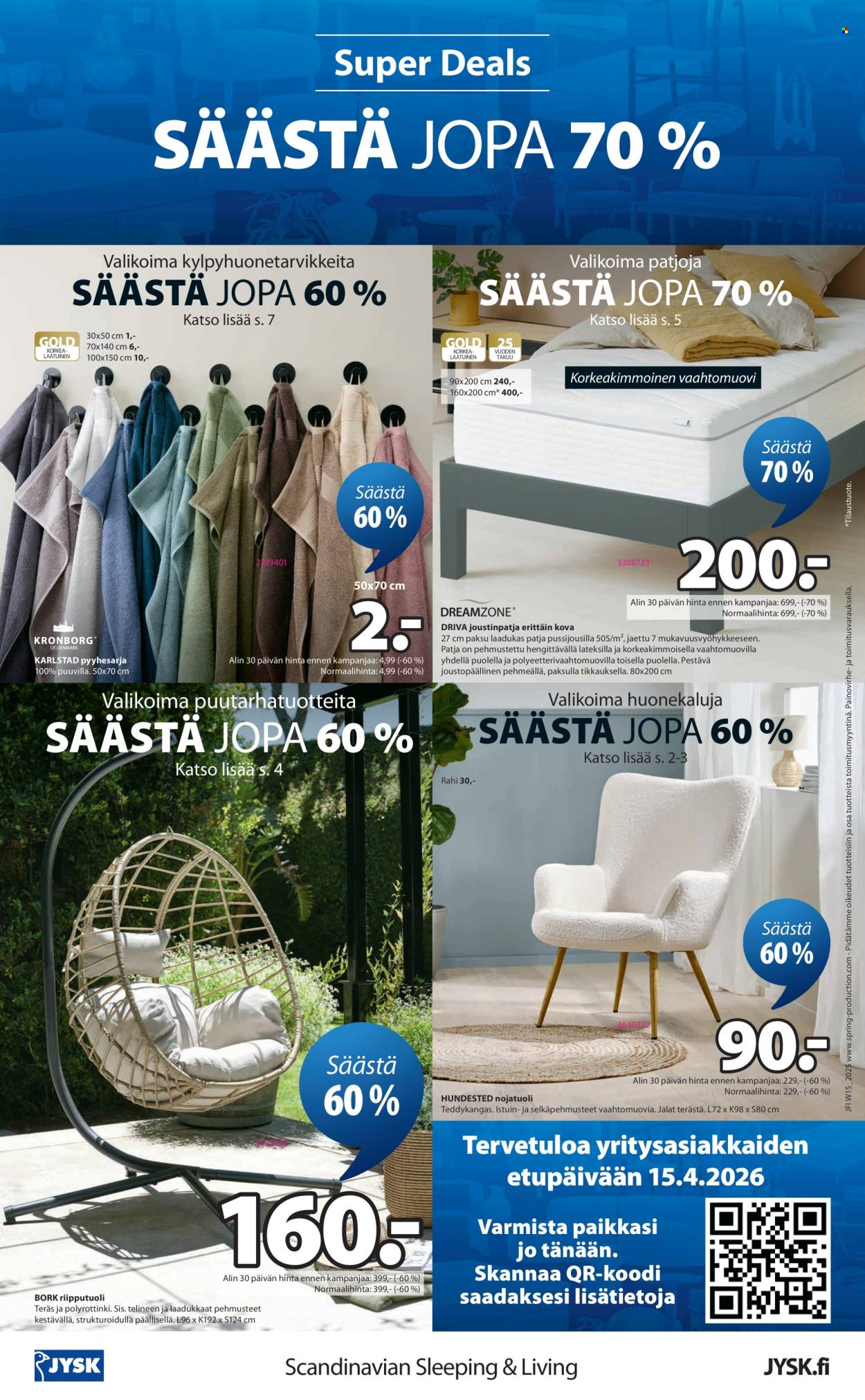 JYSK tarjoukset - 09.04.2026 - 22.04.2026. Sivu 8