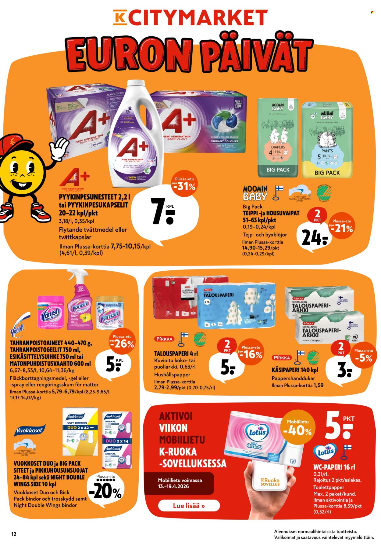 K-citymarket tarjoukset - 13.04.2026 - 15.04.2026. Sivu 12