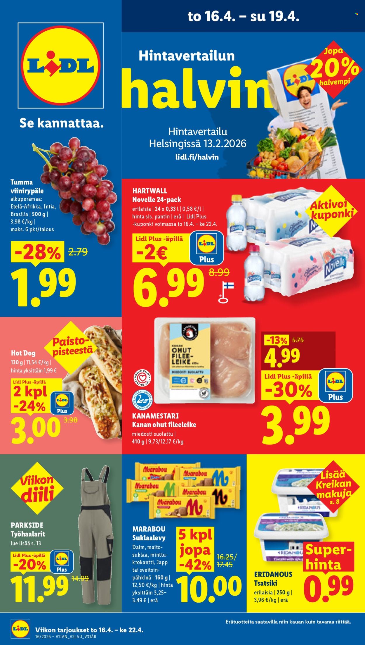 Lidl tarjoukset - 16.04.2026 - 22.04.2026. Sivu 1