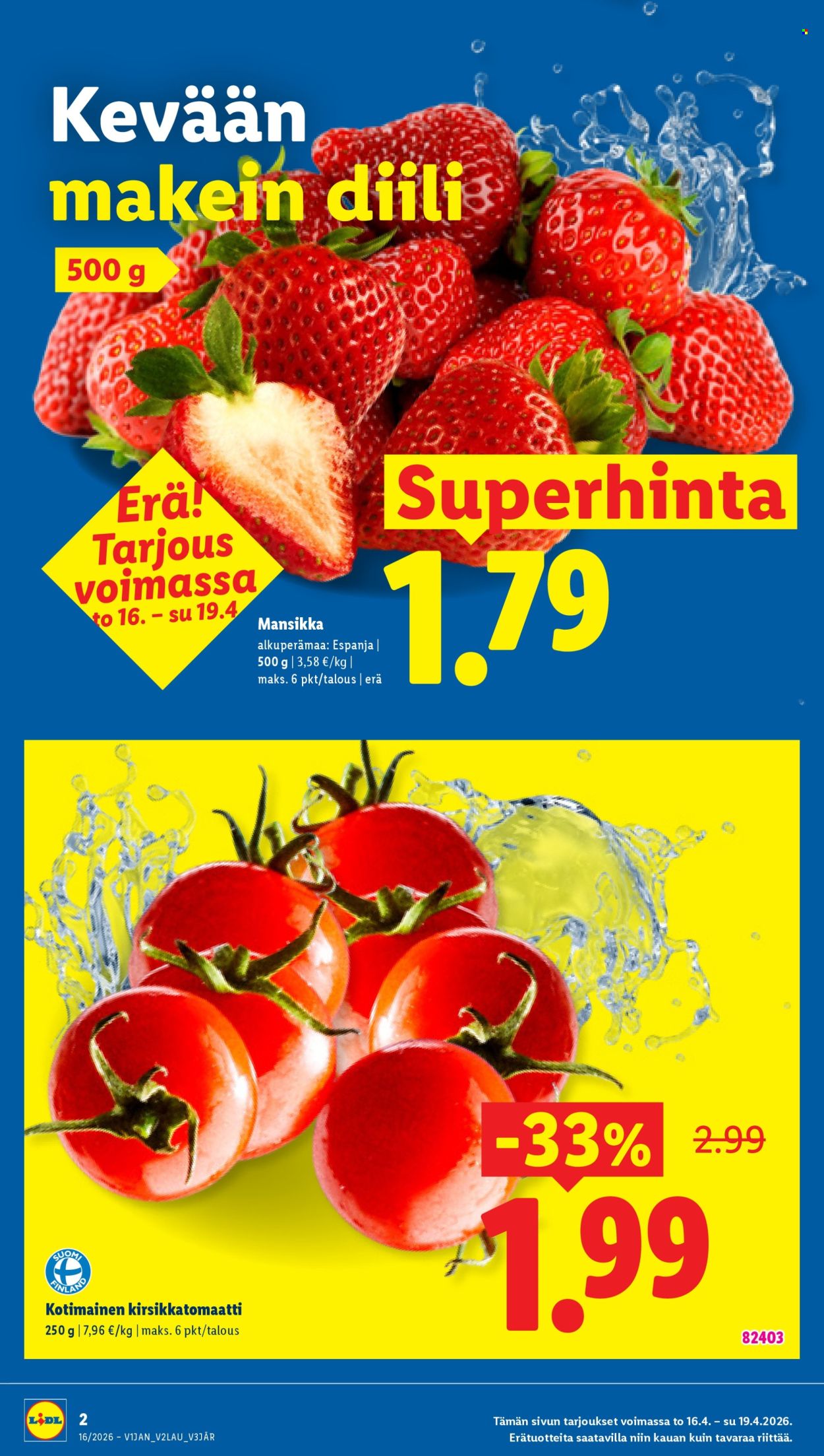 Lidl tarjoukset - 16.04.2026 - 22.04.2026. Sivu 2