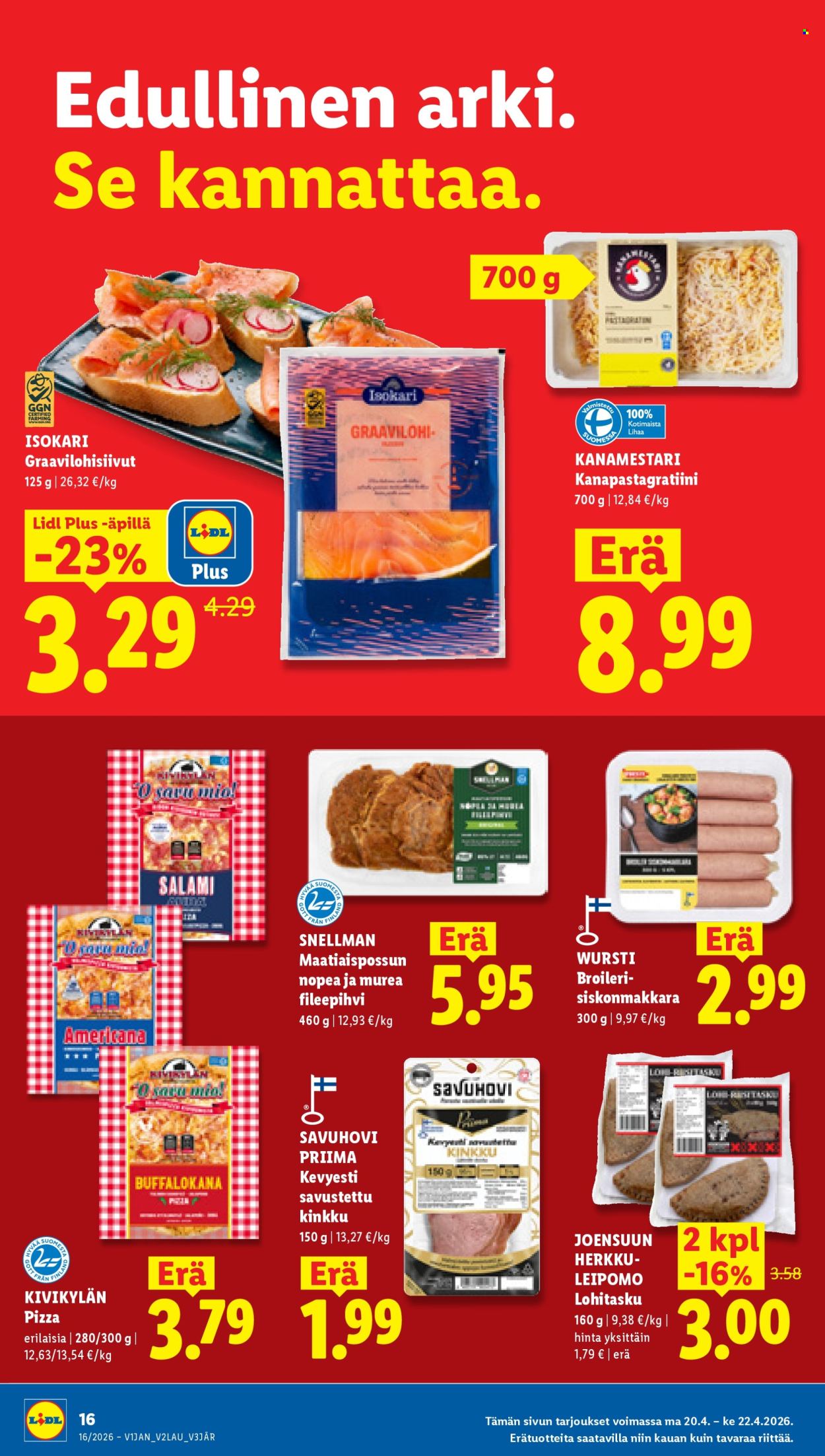 Lidl tarjoukset - 16.04.2026 - 22.04.2026. Sivu 22