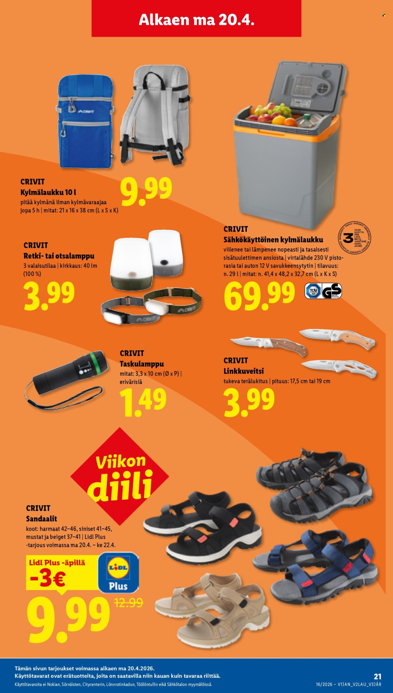 Lidl tarjoukset - 16.04.2026 - 22.04.2026. Sivu 27