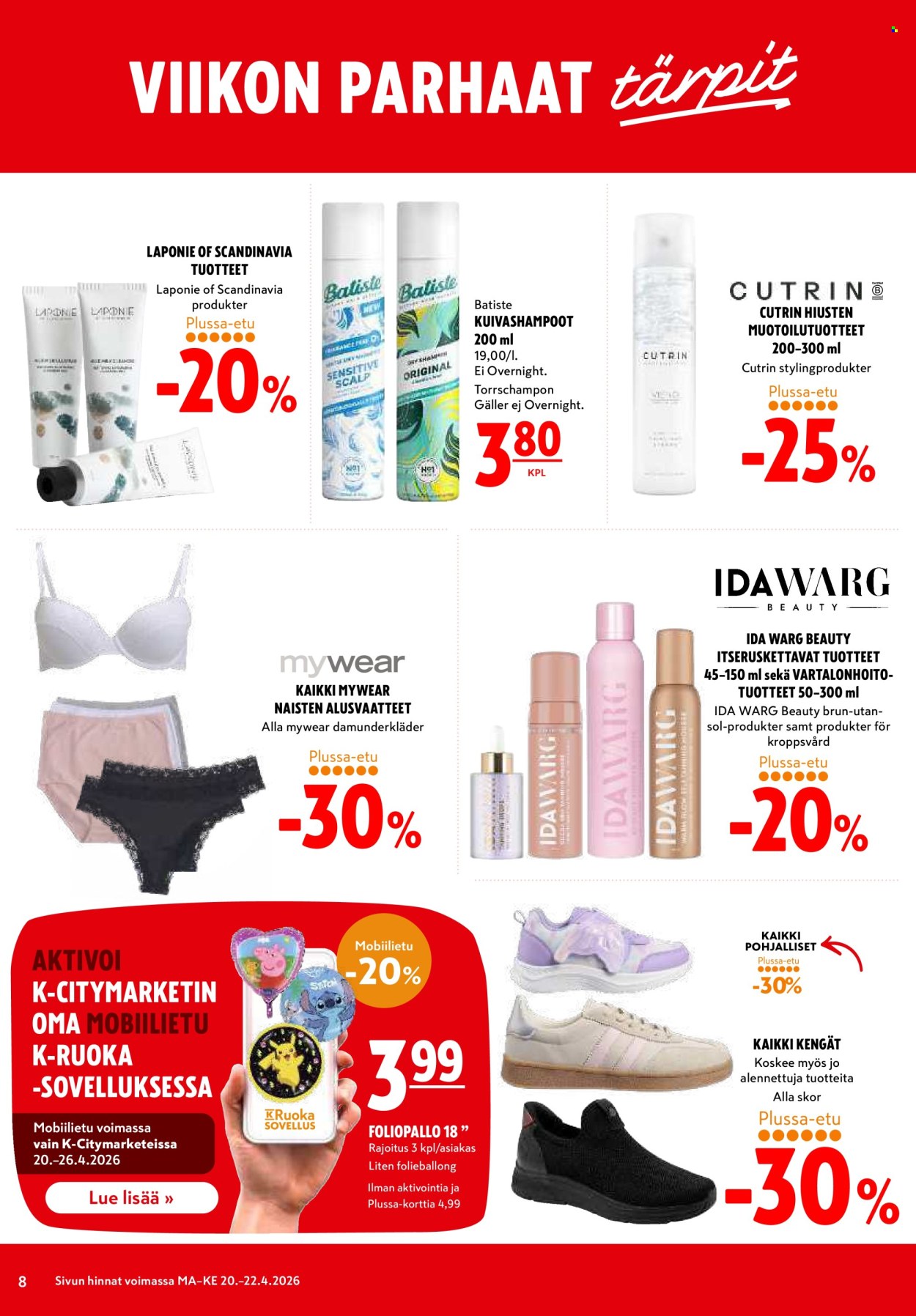 K-citymarket tarjoukset - 20.04.2026 - 22.04.2026. Sivu 8