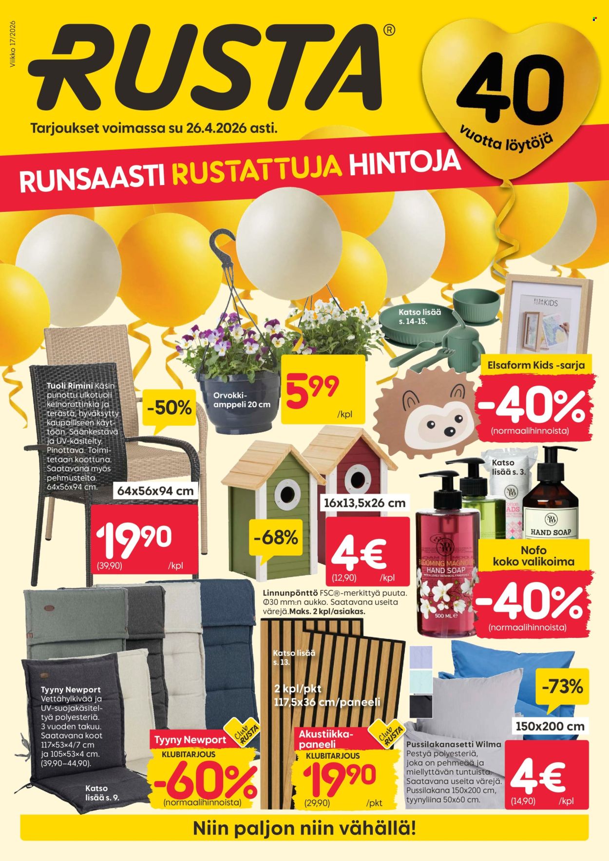 Rusta tarjoukset - 20.04.2026 - 26.04.2026. Sivu 1