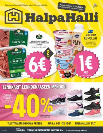 HalpaHalli tarjoukset  - 22.04.2026 - 27.04.2026.