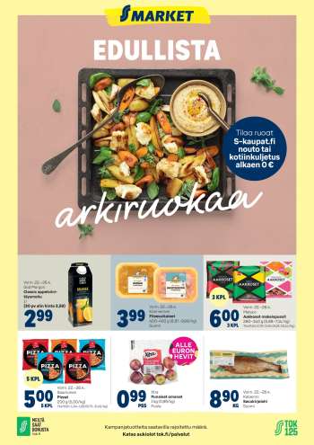 S-market tarjoukset  - 22.04.2026 - 26.04.2026.