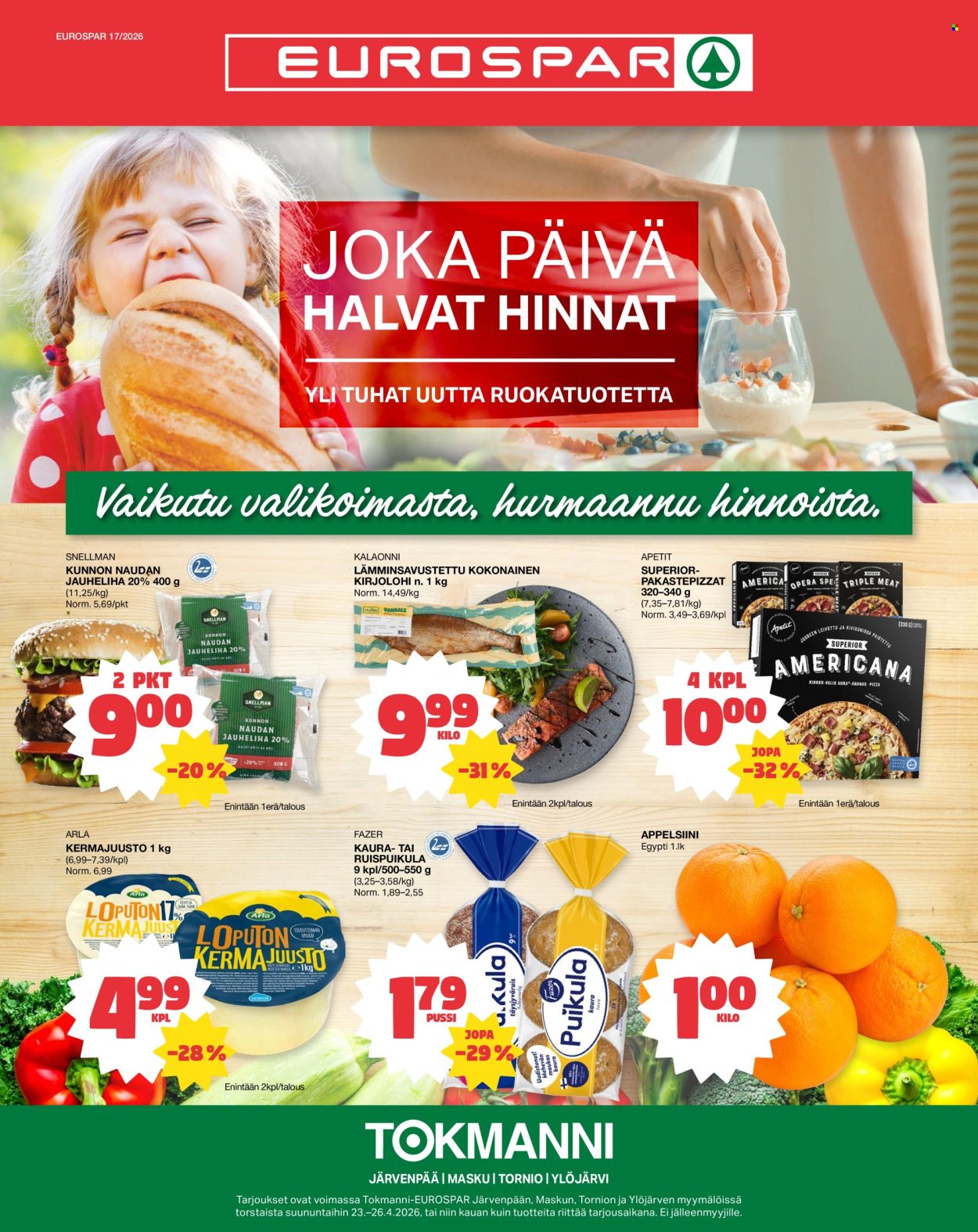 Tokmanni tarjoukset - 23.04.2026 - 26.04.2026. Sivu 1