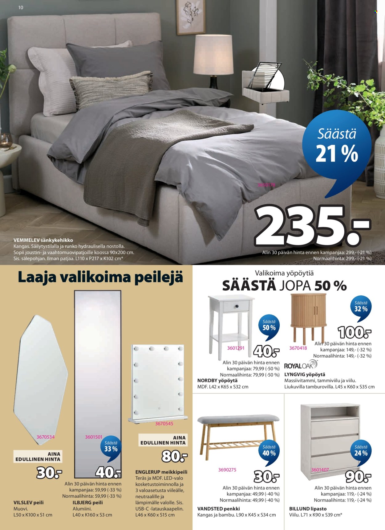 JYSK tarjoukset - 23.04.2026 - 13.05.2026. Sivu 10