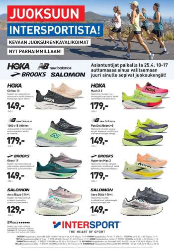 Intersport tarjoukset  - 25.04.2026 - 25.04.2026.