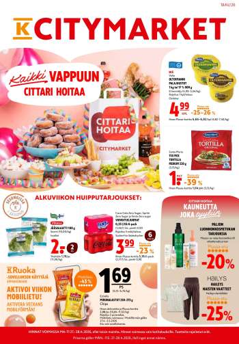 K-citymarket tarjoukset  - 27.04.2026 - 28.04.2026.