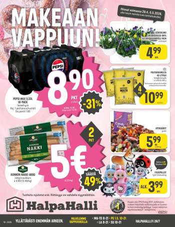 HalpaHalli tarjoukset  - 28.04.2026 - 05.05.2026.